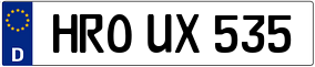 Truck License Plate